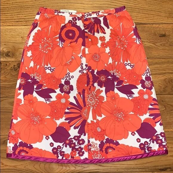 Vintage retro print skirt. 2P - Picture 3 of 5